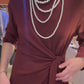 Robe Olive bordeaux