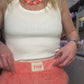 Pantalon Bob corail