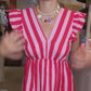 Robe Berlingot rouge