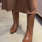 Bottes Texas cognac