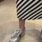 Baskets Retro argent