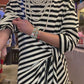 Robe Olive rayée noire