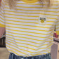 T-shirt Love Smile jaune