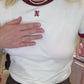T-shirt University blanc