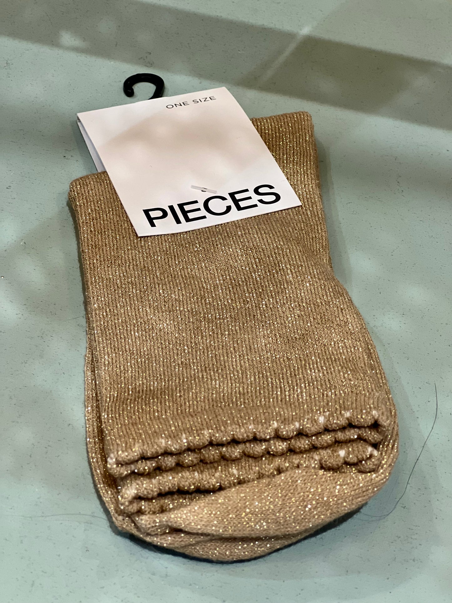 STC Chaussettes Paillettes Corsica Kaki - 100% Coton, Taille M