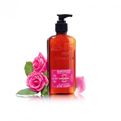 Shampoing Cheveux Secs et Fragilisés à la Rose